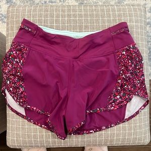 Magenta size 6 Lululemon shorts